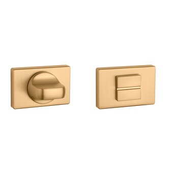 Toiletgarnituur rechthoek 50X33X7mm Goud satijn